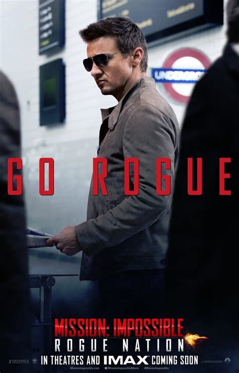Go Rogue Mission Impossible Rogue Nation New Trailer Character Posters The Second Take