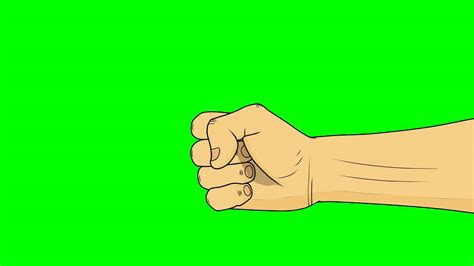 Animated Fist Slamming Green Screen Youtube