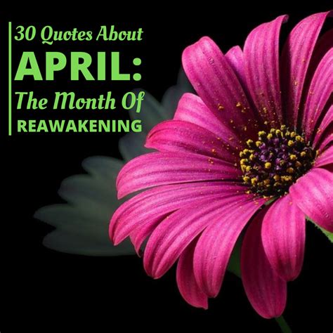 30 Quotes About April: Month of Re-Awakening | Holidappy