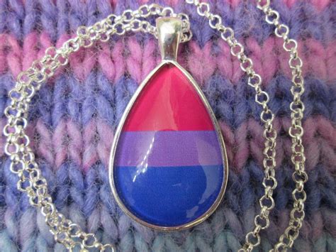 Bisexuality Pride Bi Pride Flag Pendant Necklace