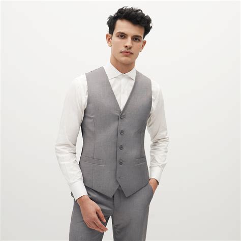Light Grey Suit Vest The Groomsman Suit