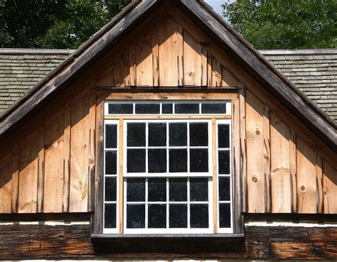 Multi Paned Window In Log House Gable Photograph By Valerie Kirkwood
