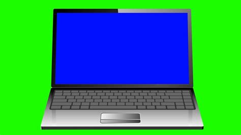 Notebook Laptop In Green Screen Free Stock Footage Youtube