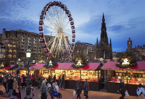 Christmas Market Edinburgh Scotland Ryan Air Traveling With Thyme