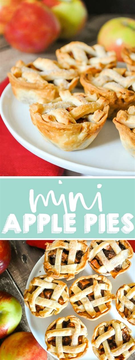 Mini Apple Pies Perfect Holiday Dessert Recipe Mini Apple Pies Dessert Recipes Easy