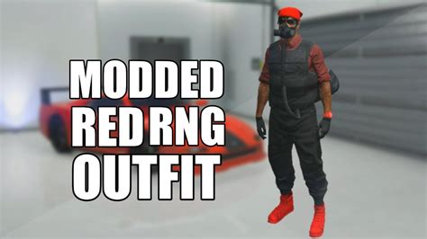 Gta 5 Online Modded Red And Black Rng Jogger Outfit Tutorial Youtube