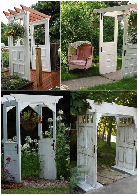 Add some reflective paper behind the. 10 Creative Old Door Projects for Your Garden