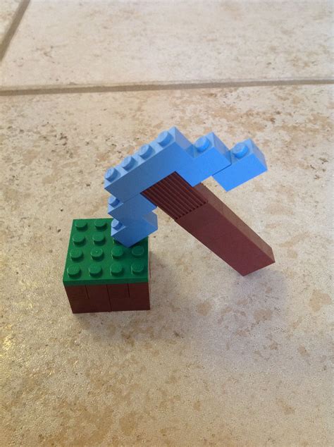 How To Make A Lego Minecraft Pickaxe In 2020 Lego Minecraft Images