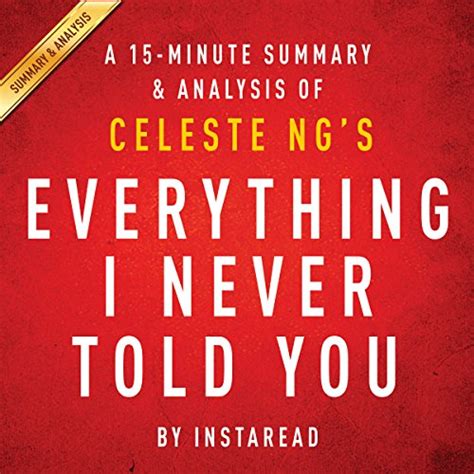 Everything I Never Told You By Celeste Ng A Minute Summary Analysis Audible Audio