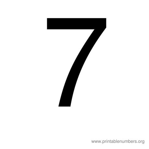 6 Best Images Of Printable Number 7 Free Printable Number 7 Large Printable Numbers 1 10 And