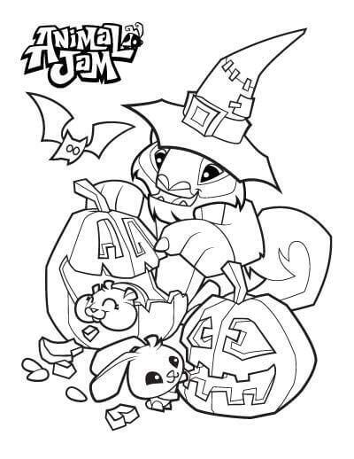 We have collected 38+ animal halloween coloring page images of various designs for you to. Free Printable Animal Jam Coloring Pages
