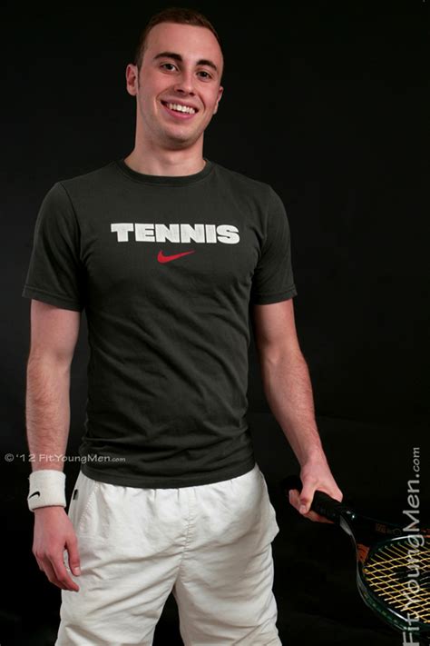 Fit Young Men Model Alex Bradford Tennis Player Hairy