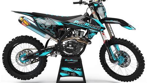 Custom Dirt Bike Graphics Kit Pro Rider Design Ca34x Custom Graphics Mx