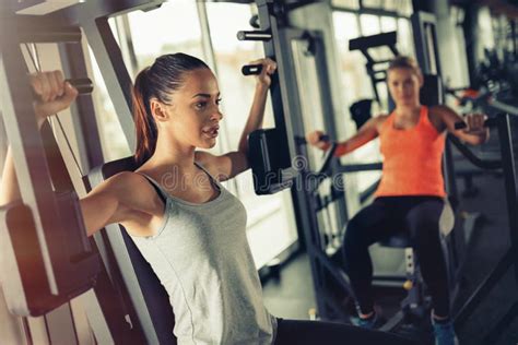 Women Working Out In Gym Stock Photo Image Of Sportsman 80798230
