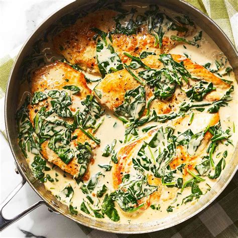 Creamy Garlic Skillet Chicken With Spinach Recipe Eatingwell