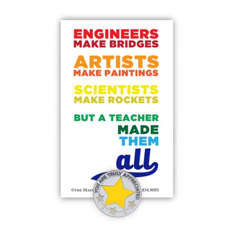 Teachers Made Them All Lapel Pin Teacher Recognition Pins At Master