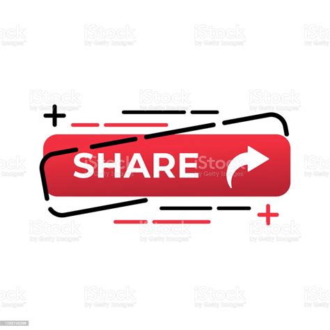 Share Button Icon Vector For Social Media Share Icon Button Vector