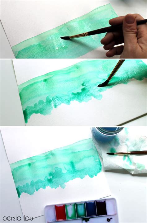 Diy Watercolor Place Cards Persia Lou