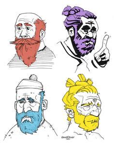 Facial Hair References Ideas In Beard Drawing Character
