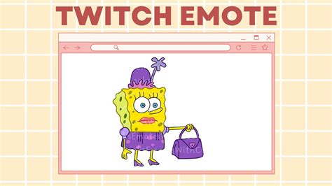 Spongebob Lady Twitch Emote Etsy