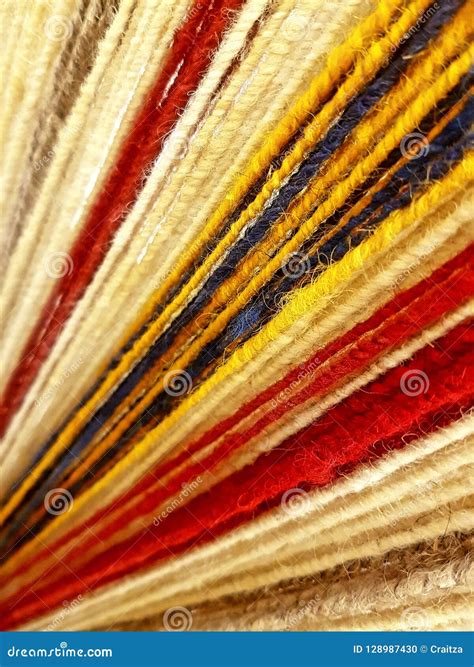 Handcrafted Colorful Wool Threads Background Stock Photo Image Of