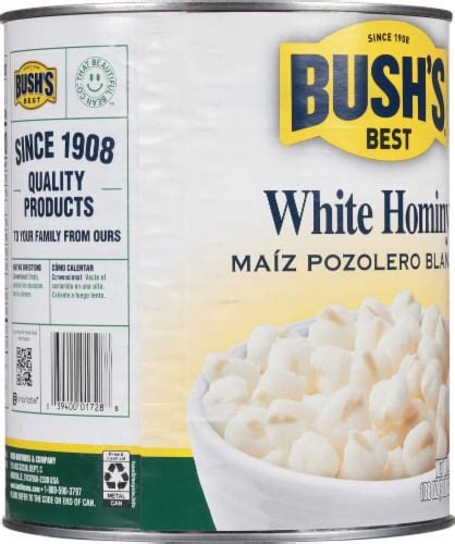 Bushs Best White Hominy 108 Oz Frys Food Stores