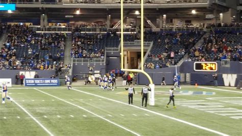 And it's been quite the party, unofficially capping off tuesday night at bell mts place. Winnipeg Blue Bombers vs Hamilton Tiger Cats Andrew Harris ...