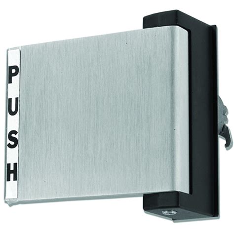 Global Door Controls Aluminum Store Front Push Paddle Th1100 Push Al The Home Depot