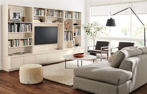 Forge a concrete paradise with living walls astride couches. Keaton Media Cabinets - Modern Media Cabinets - Modern ...