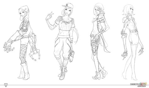 You can now print this beautiful steampunk pusheen coloring page or color online for free. Cyberpunk Girls coloring page | Free Printable Coloring Pages