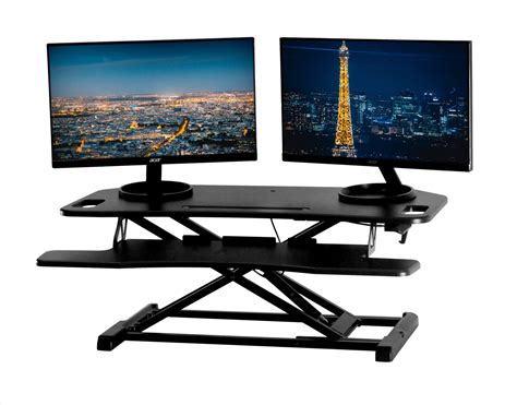 Height Adjustable Stand Up Desk 37 Corner Standing Desk Riser Des