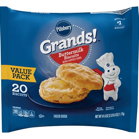 Pillsbury Grands Buttermilk Biscuits 416 Oz 20 Count