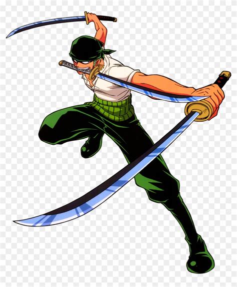 One Piece Roronoa Zoro One Piece Three Sword Style Free Transparent