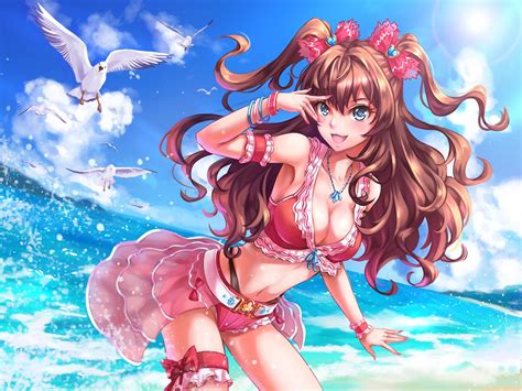 Wallpaper Anime Girls The Email Protected The Email Protected Cinderella Girls Sea Long