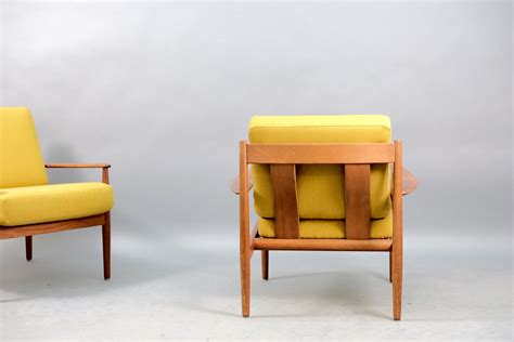 Mid Century Danish Teak Lounge Chairs By Grete Jalk For Cado Set Of 2