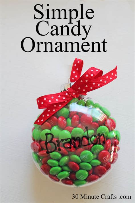 The painting part is really simple too. Simple Candy Ornament - 30 Minute Crafts