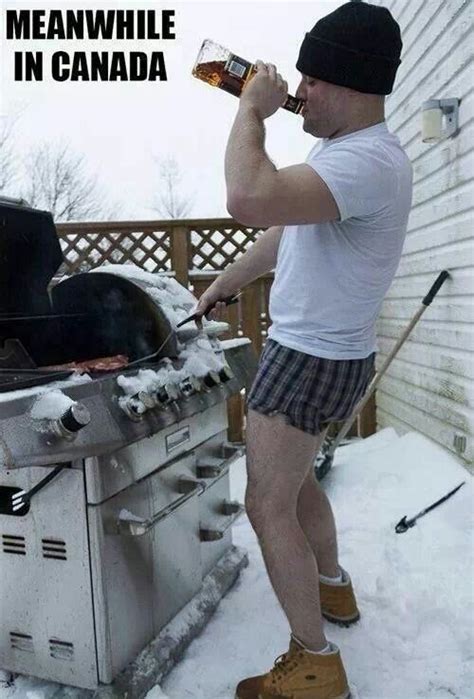 winter bbq in in canada meanwhile in canada canada funny canadian humor