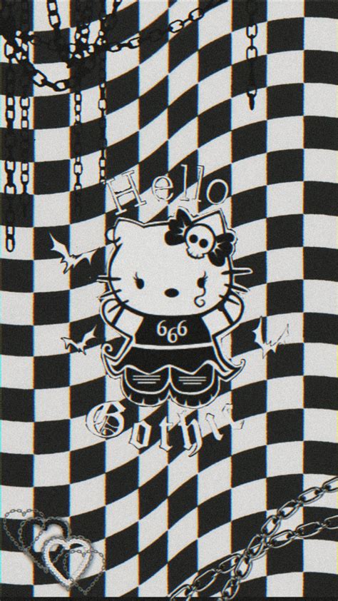 Goth Hello Kitty Wallpapers Wallpaper Cave