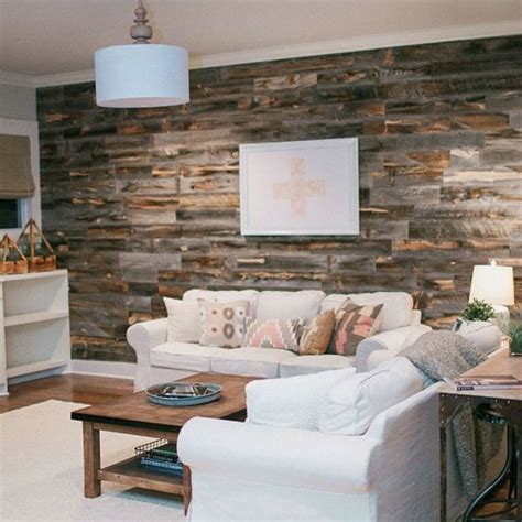 Reclaimed Wood Accent Wall Living Room Ideas