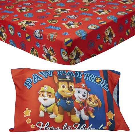 All pieces are crafted from soft microfiber with colorful character artwork featuring paw patrol's favorite… PAW Patrol 2-Piece Toddler Sheet and Pillowcase Set ...