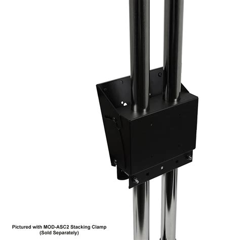 Peerless Modular Dual Pole Single Display Mount Black Mod Fpms2