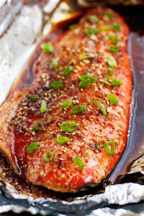Either way is perfectly fine. Sesame Ginger Baked Salmon in Foil Recipe | Little Spice Jar