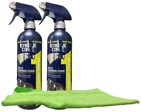 Eagle One Triple Cleaning Foam Mag Wheel Cleaner 23 Oz Bundle With