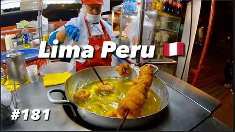 Peru Lima Very Delicious Local Street Food Vendors Lima Sightseeing