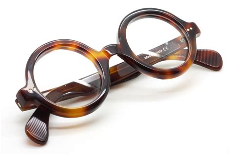 True Round Heavy 180e Style Italian Acetate Eyewear By Beuren In A Tortoiseshell Finish 42mm