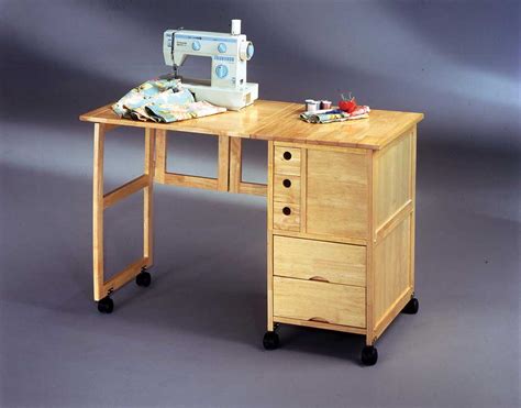 Home Styles Portable Sewing And Storage Table Natural 88 5924 93 At