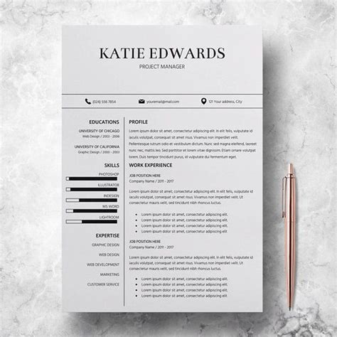 Savesave teacher resume format in word for later. Teacher Resume Template - CV Template Word - Professional ...