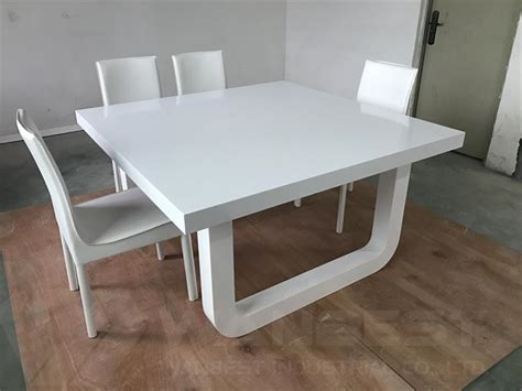 American tropicasual solid surface tops are manufactured domestically using well known brands of acrylic solid surface materials such as corian, staron and bellavati. Solid Surface 8 People Home Dining Table