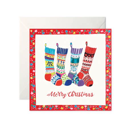 christmas stockings card