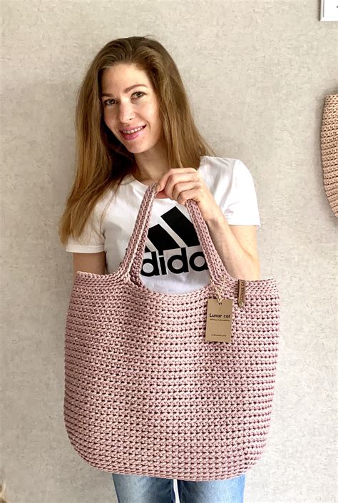 Crochet Tote Bag Xxl Size Extra Large Tote Bag Large Market Bag